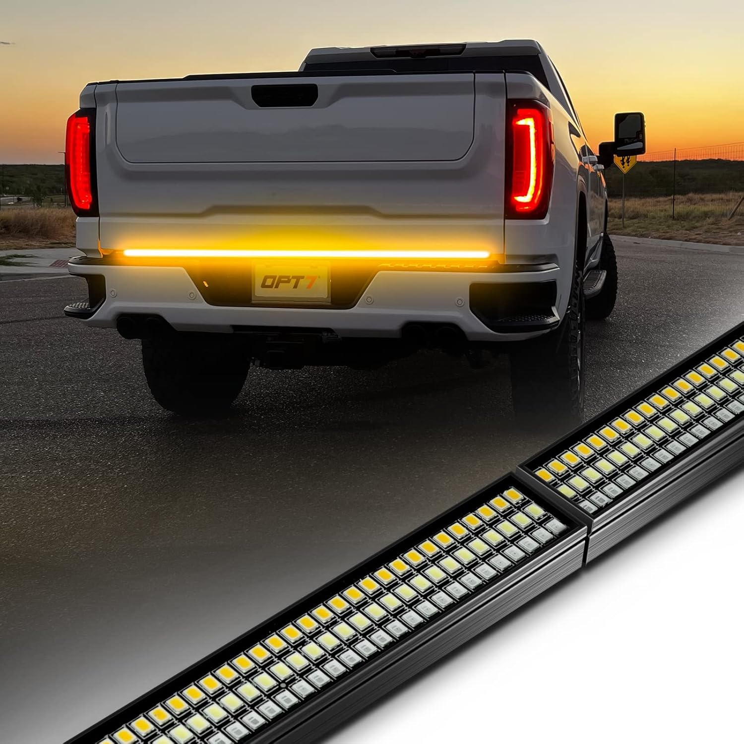 OPT7 60in Redline Tailgate Light Bar with Sequential Signals