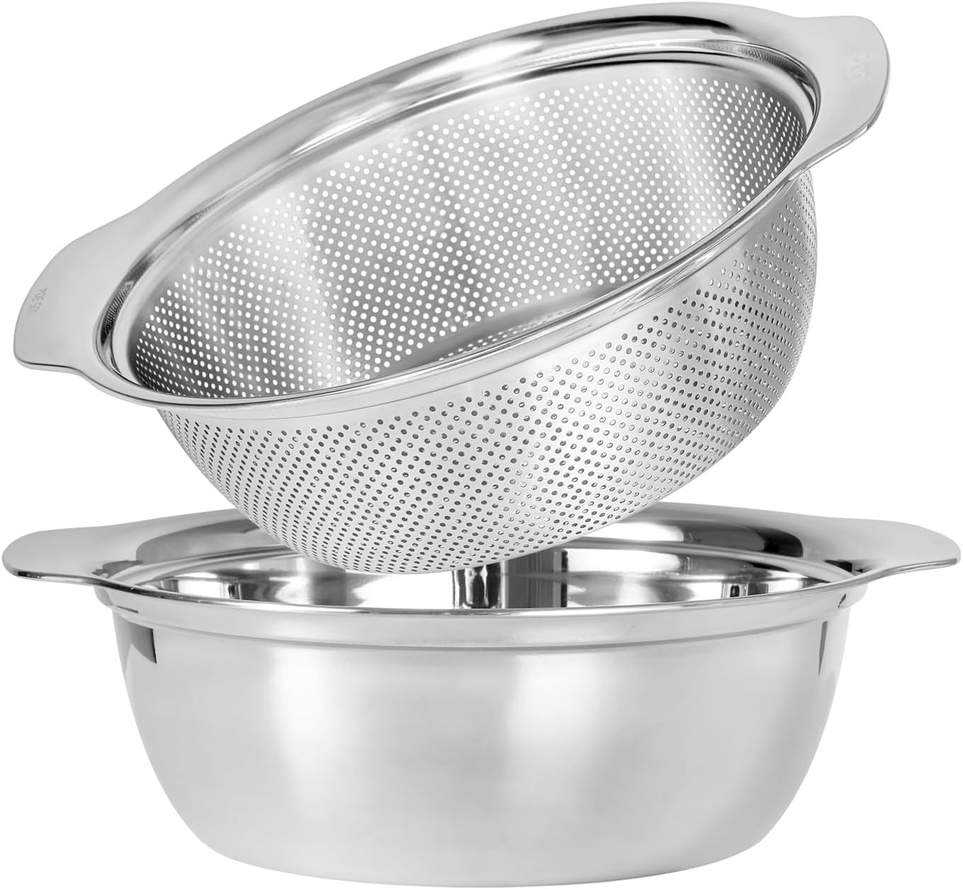304 Stainless Steel Microporous Colander with Handle for Easy Use