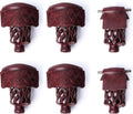 PU Leather Pool Table Pockets Set of 6 in Black, Walnut, Dark Cherry