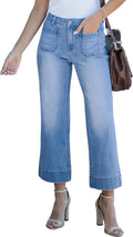 Luvamia Women's Flare Jeans - Trendy High Rise Comfort