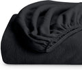 Twin Black Fleece Fitted Sheet - Extra Plush Polar Fleece - Deep
