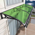Awning for Door Entrance Polycarbonate Door Canopy - Clear Protection