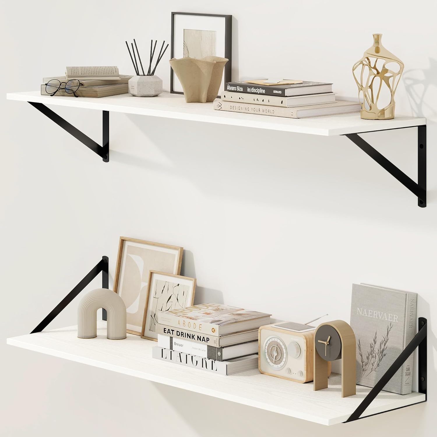 Deep Floating Shelves for Wall - Sturdy and Stylish Storage