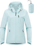 Outdoor Ventures Packable Rain Jacket Women Lightweight Waterproof H2O
