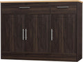 Modern Farmhouse Sideboard Buffet Cabinet - Spacious Storage & Style