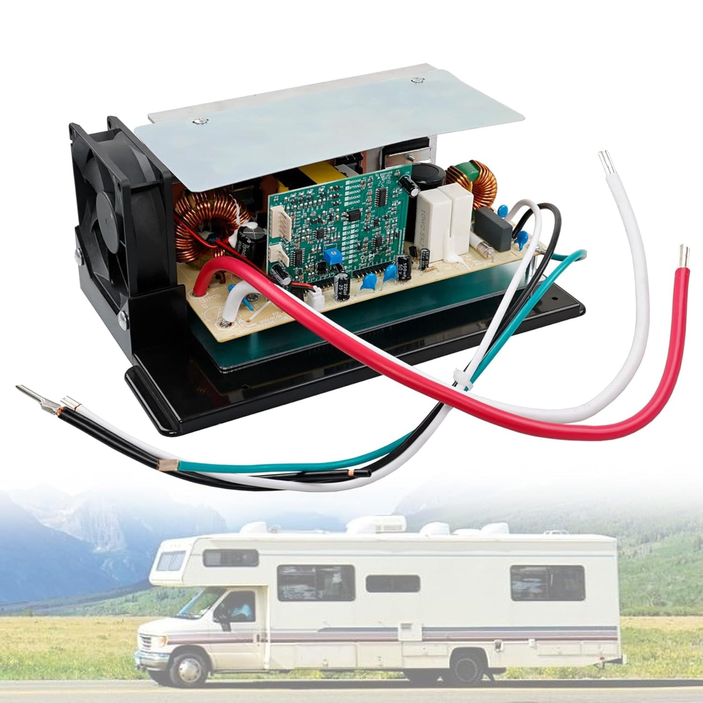 WF-8955-MBA RV Power Converter with 55 Amp Output for RVs