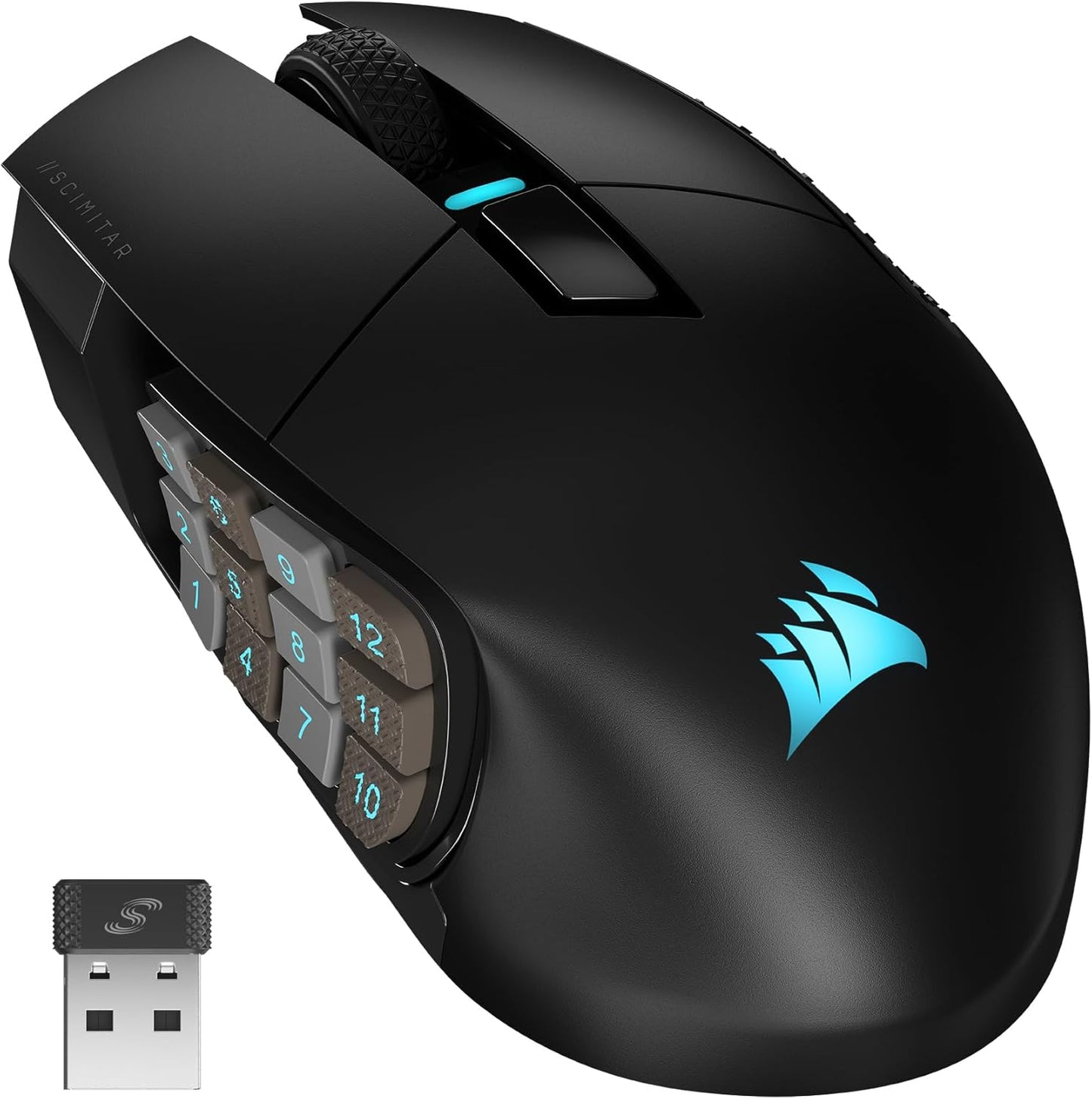 CORSAIR Elite RGB Wireless MMO Mouse - 26K DPI, 16 Buttons, 150hr Battery!