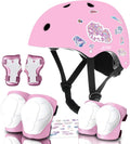 Kids Gradient Sticker Bike Helmet with 7-in-1 Pads - Adjustable Fit