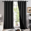 Deconovo Full Light Shading Blackout Curtains for Total Darkness
