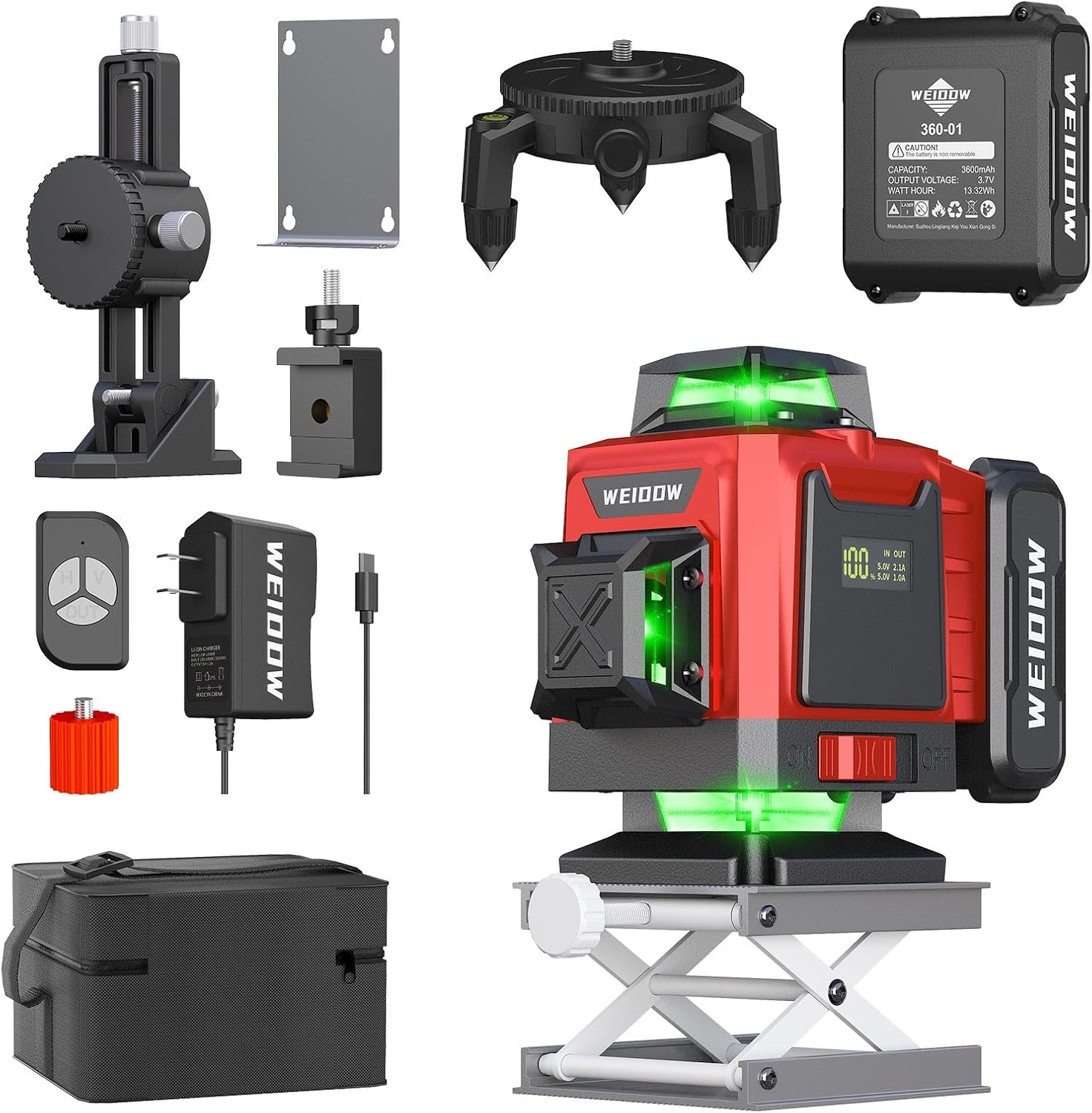 Self Leveling Laser Level 16 Lines for Picture Hanging & More