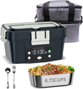 Heated Lunch Box Battery Powered with Automatic Heating - Portable Hot