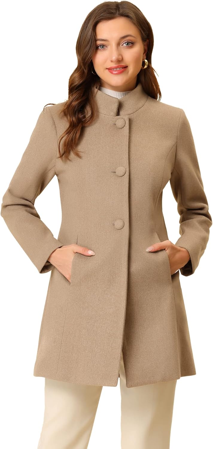 Allegra K Women's Winter Overcoat for Stylish Cold Weather Wear