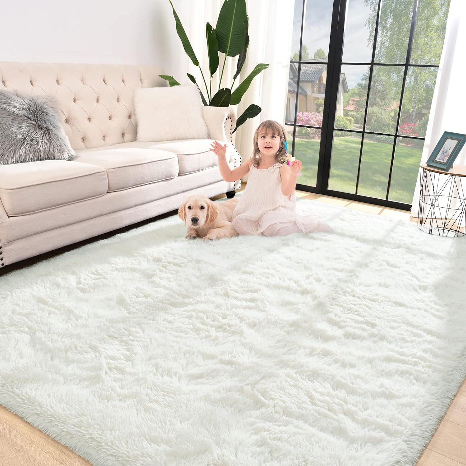 Jelymark Super Soft Shaggy Rug for Bedroom and Living Room