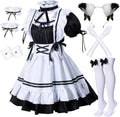 Wannsee Anime French Maid Apron Cosplay Costume Set for Fun