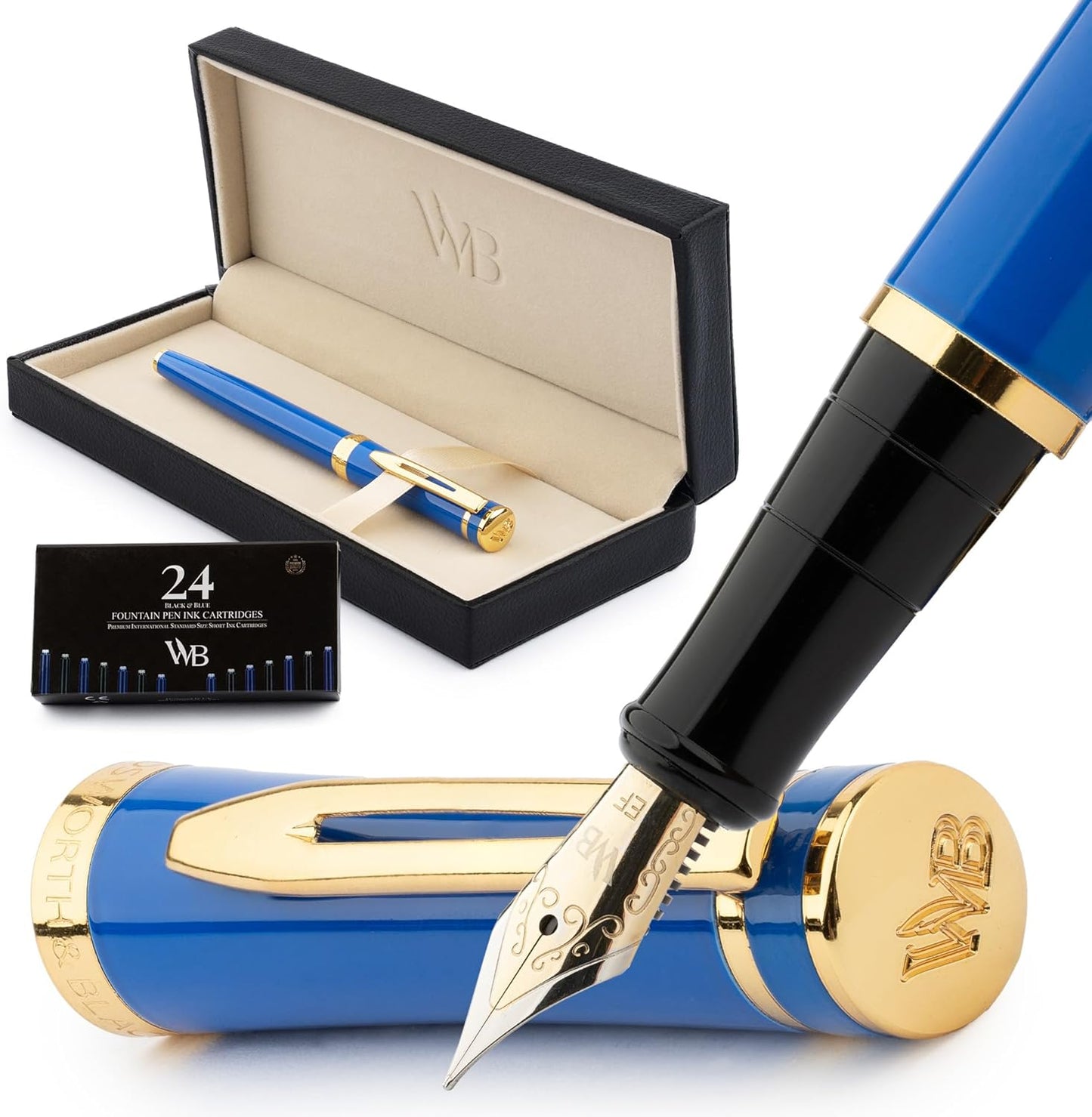 Wordsworth & Black Fountain Pen Set with 18K Gilded Nib