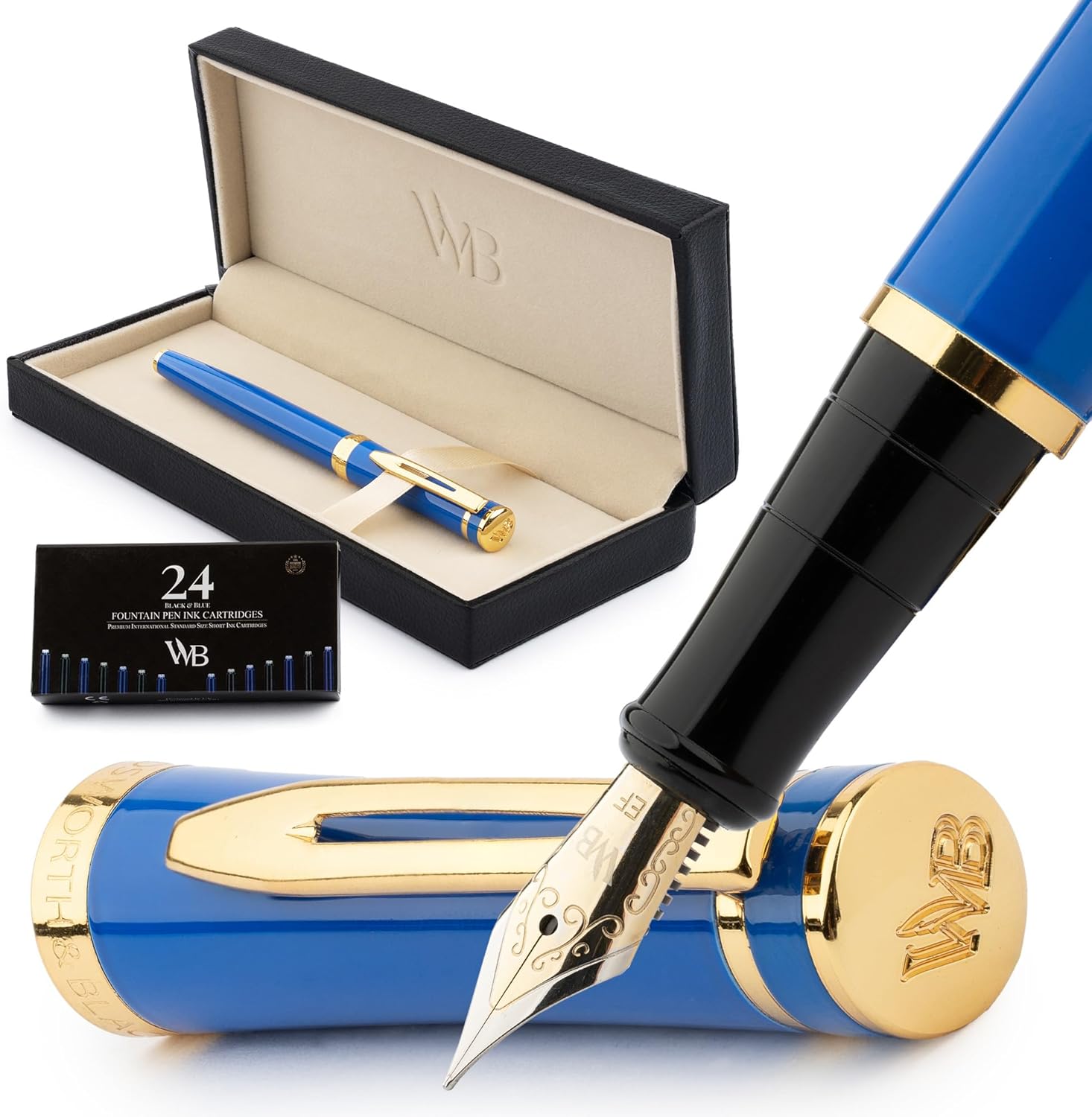 Wordsworth & Black Fountain Pen Set with 18K Gilded Nib