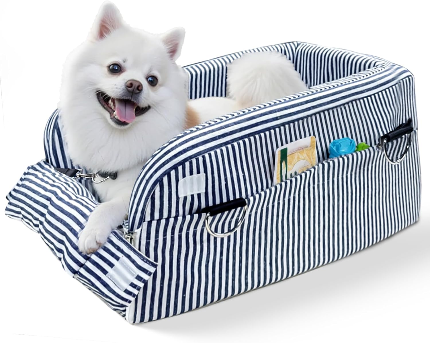 Dog Car Seat for Small Pets, Portable and Washable Design