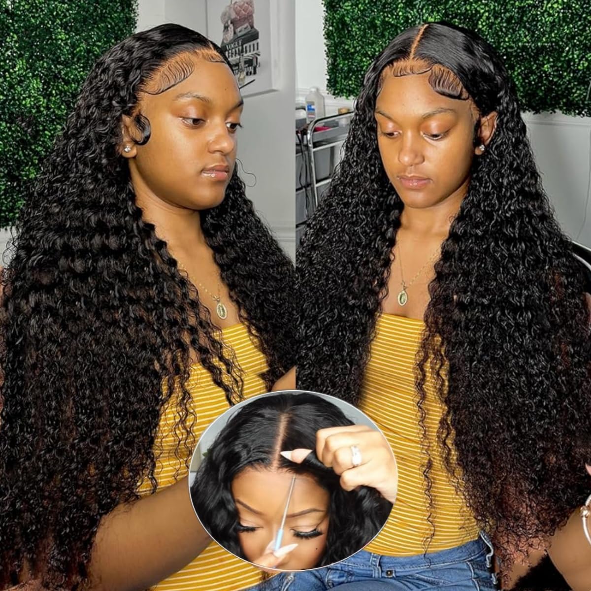 snv 5x5 HD Lace Closure Wigs for Stunning Deep Wave Styles