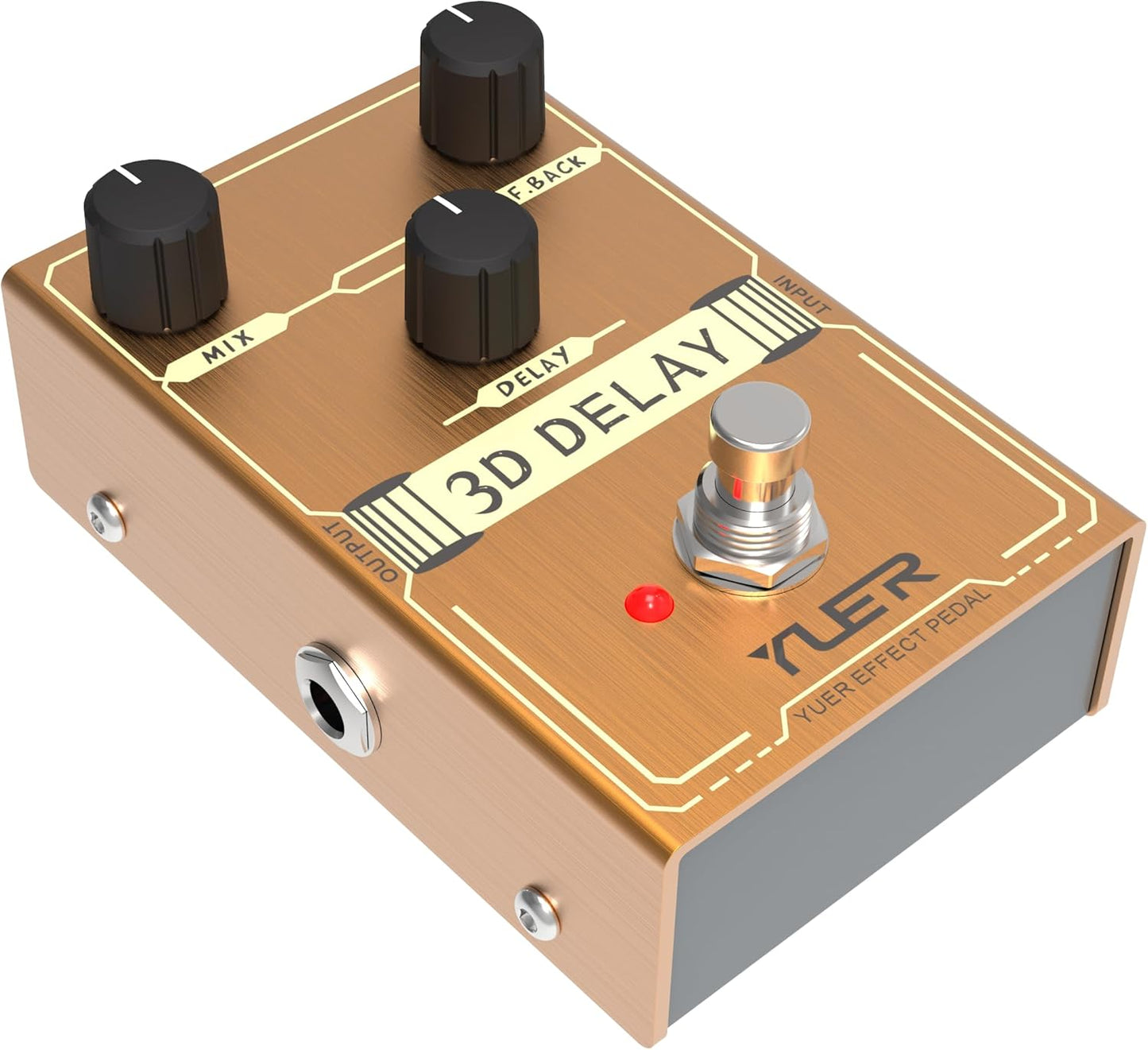 Kmise 3D Delay Pedal: True Bypass for Guitar & Bass