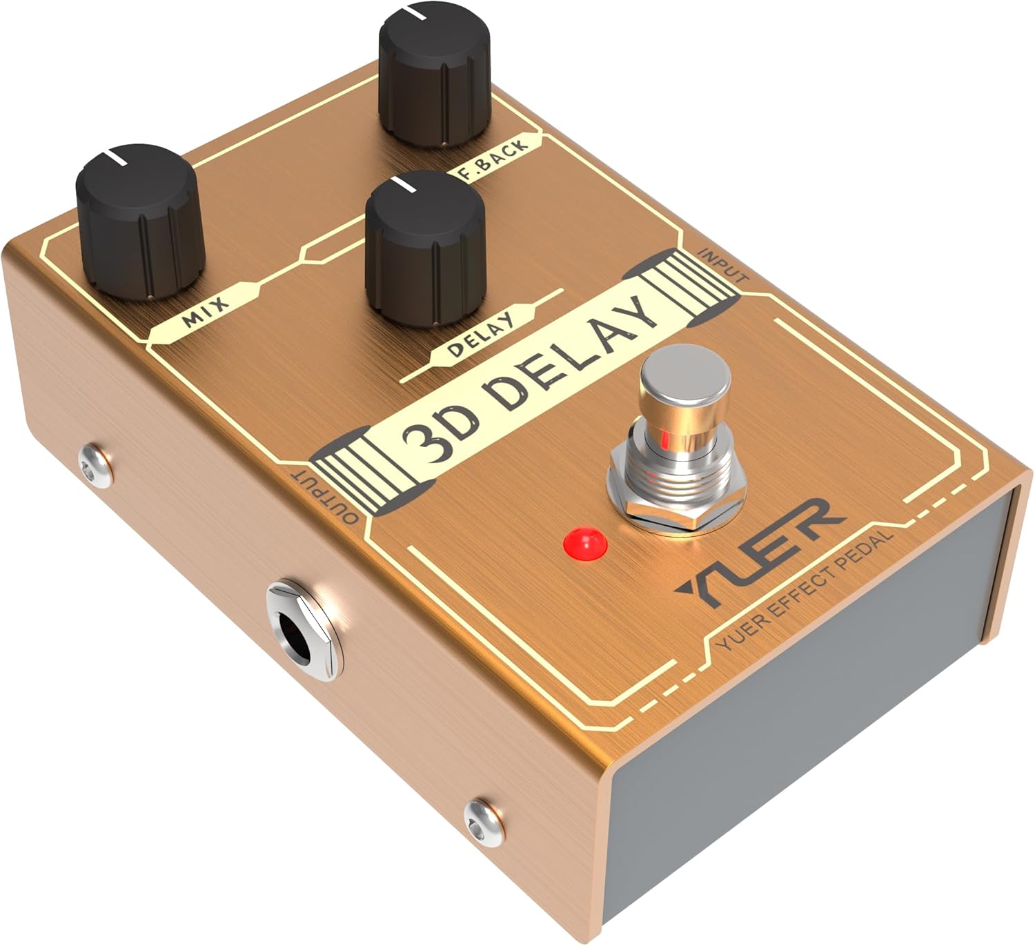 Kmise 3D Delay Pedal: True Bypass for Guitar & Bass