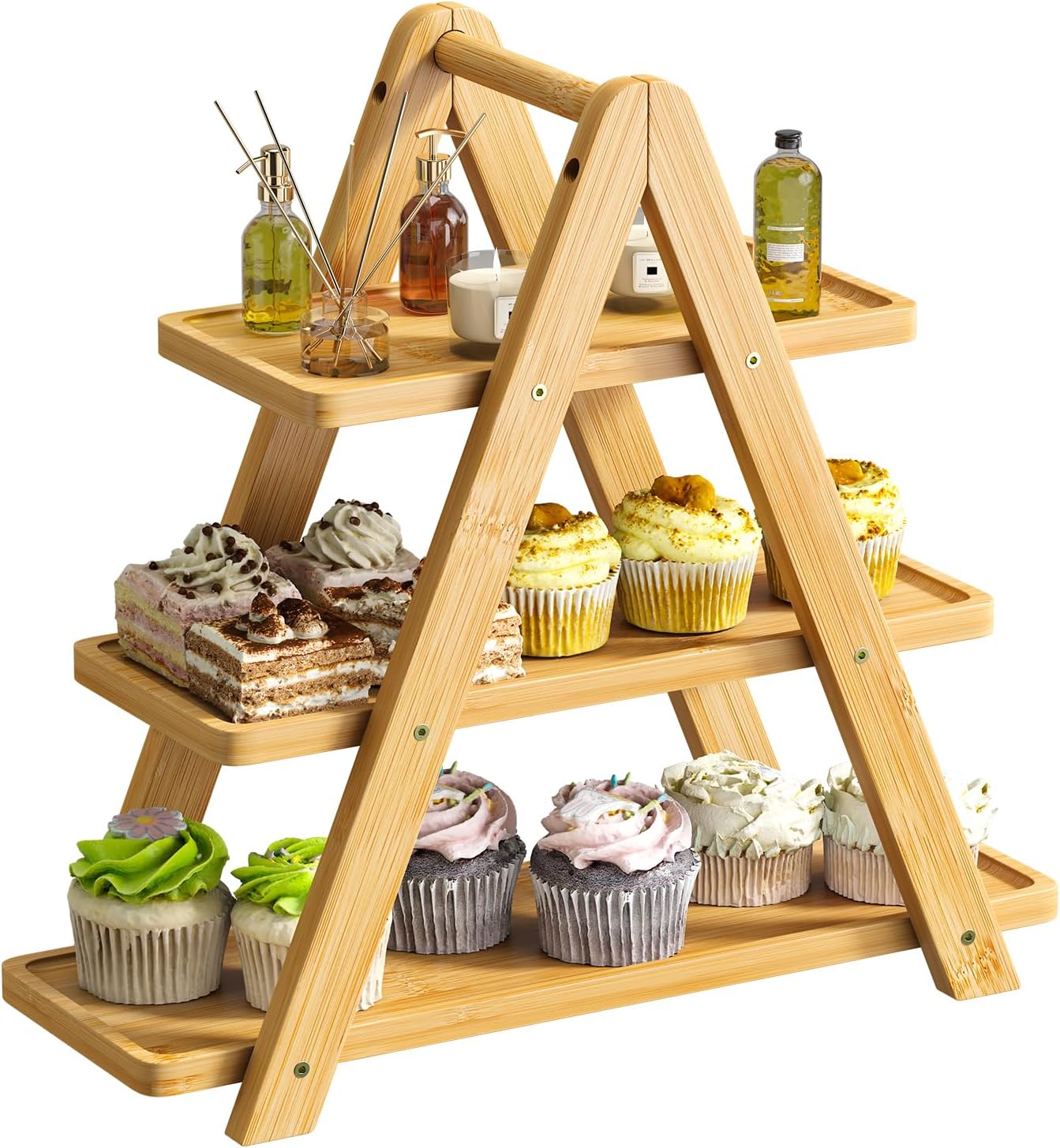 3 Tier Serving Tray for Party Food - Decorative Dessert Display