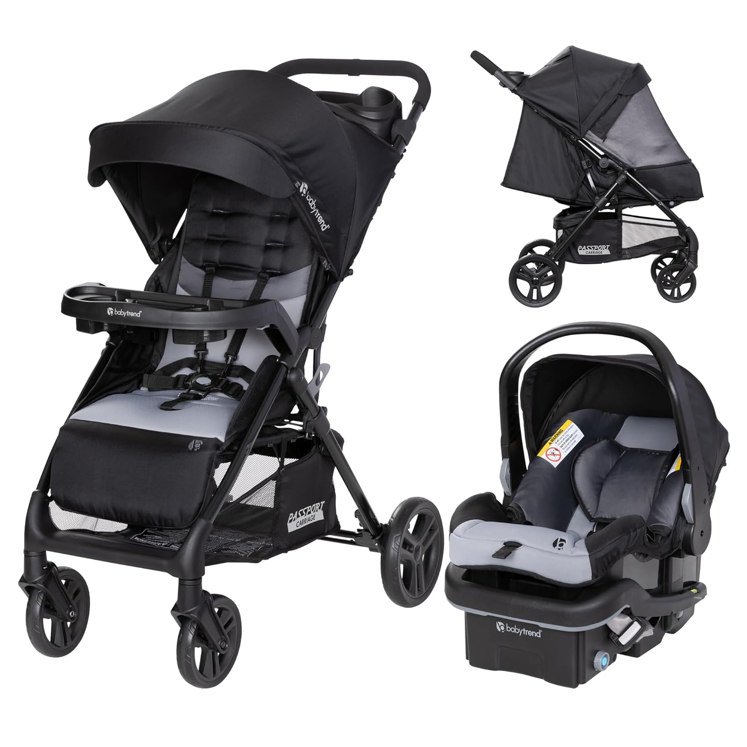 Baby Trend Passport Carriage Stroller Travel System for Comfort