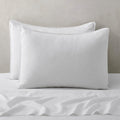 ATLINIA Linen Pillow Cases King Sham Set of 2 - Cooling Neutral Linen