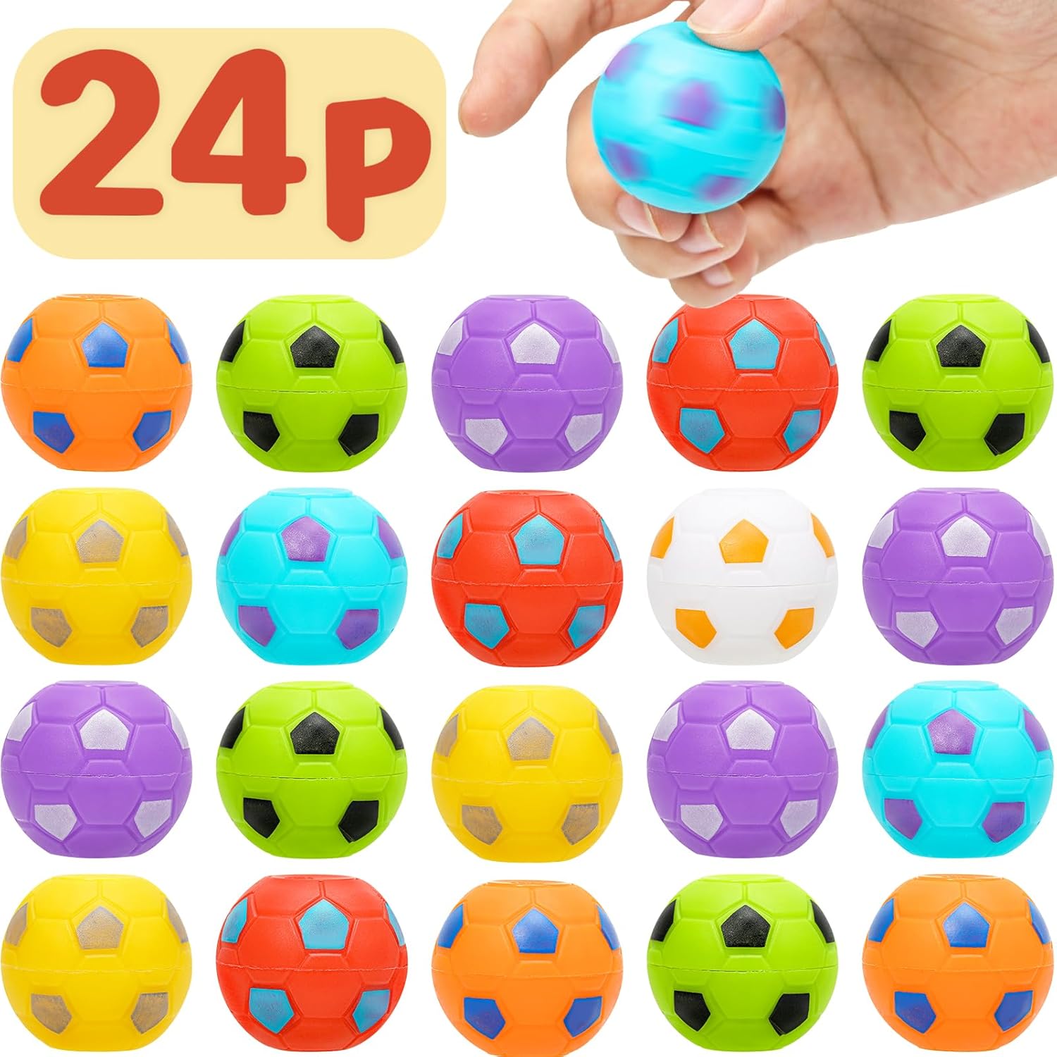 AZEN Soccer Fidget Spinners - Fun Party Favors!