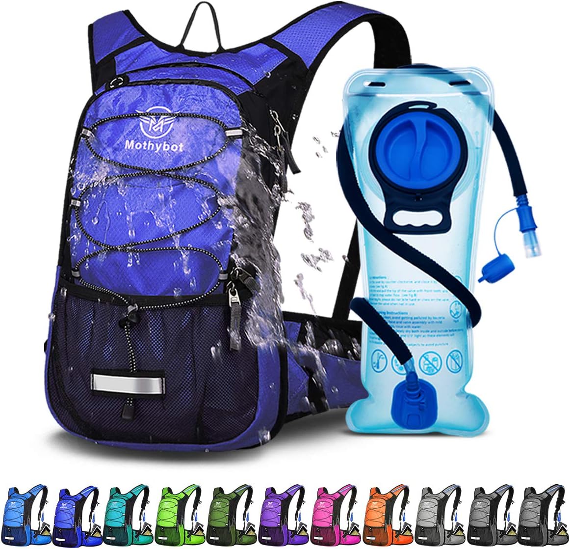 Insulated Hydration Pack with 2L BPA Free Bladder for Hiking
