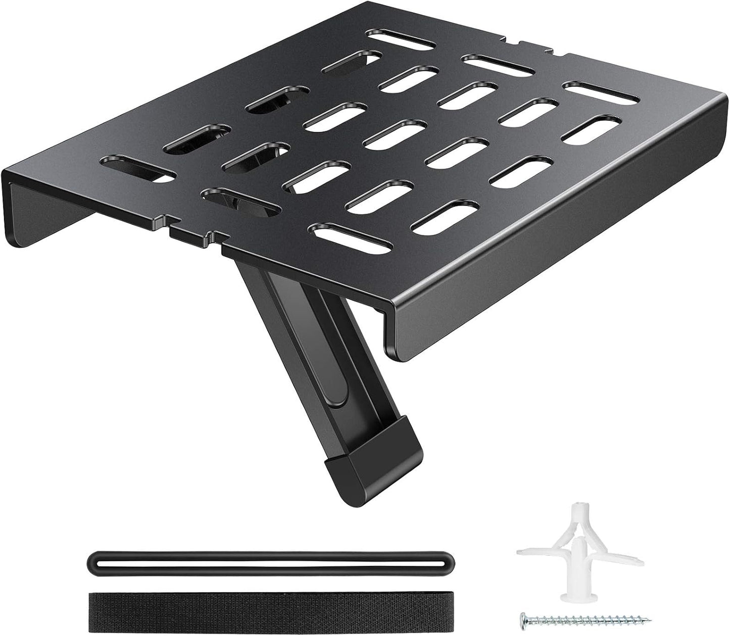 Space-Saving TV Top Shelf for Easy Media Box Organization!