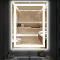 DUMOS 36 in x 28 in LED Bathroom Mirror with Lights - Dimmable