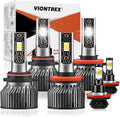 Compatible Honda CRV Light Bulbs 9005+H11 Combo Kit - Bright 6000K