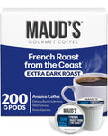 Maud's French Roast Coffee Pods, 200 ct - Bold Dark Roast