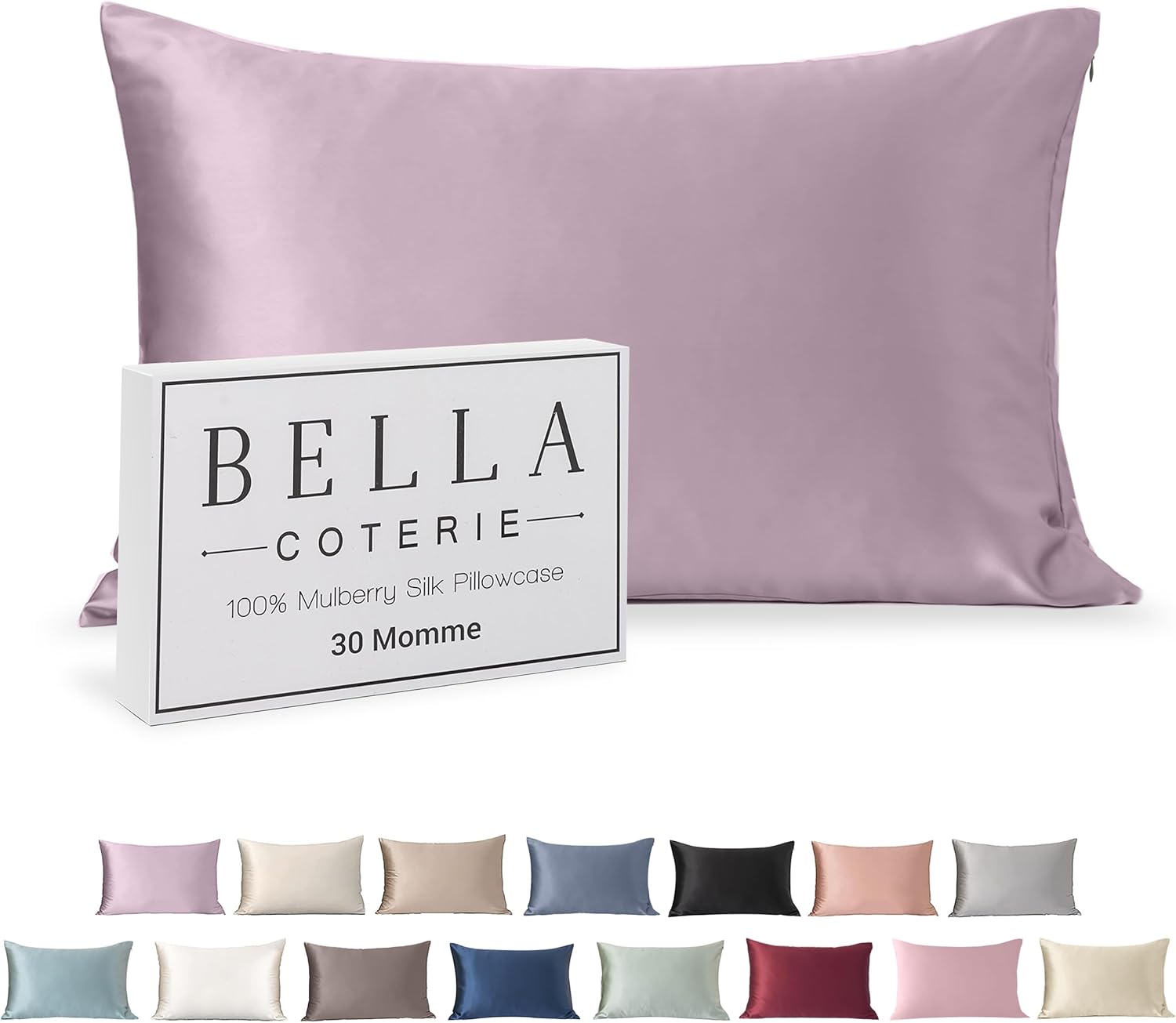 Luxury Silk Pillowcase for Hair and Skin by Bella Coterie