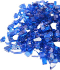 GASPRO 20 lbs Fire Glass 1/2-Inch Cobalt Blue - Reflective Fire Pit