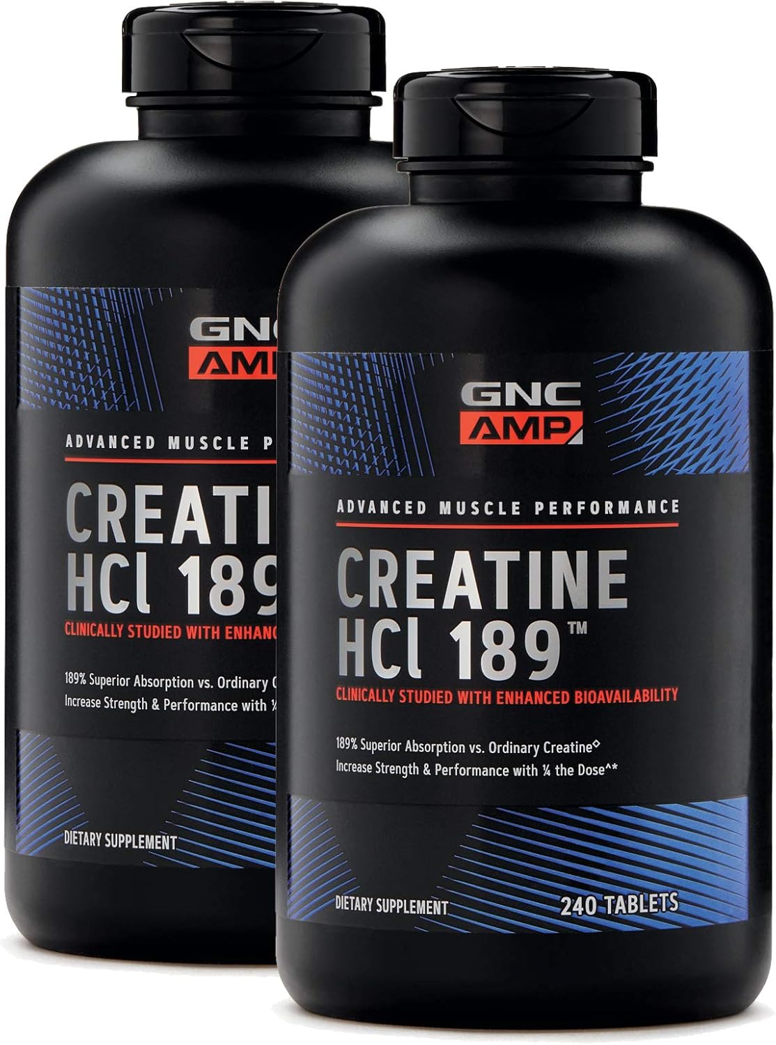 GNC AMP Creatine HCl 189 for Enhanced Muscle Recovery and Strength