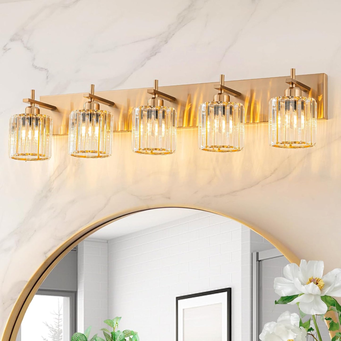 Modern Crystal Bathroom Vanity Lights for Elegant Home Decor