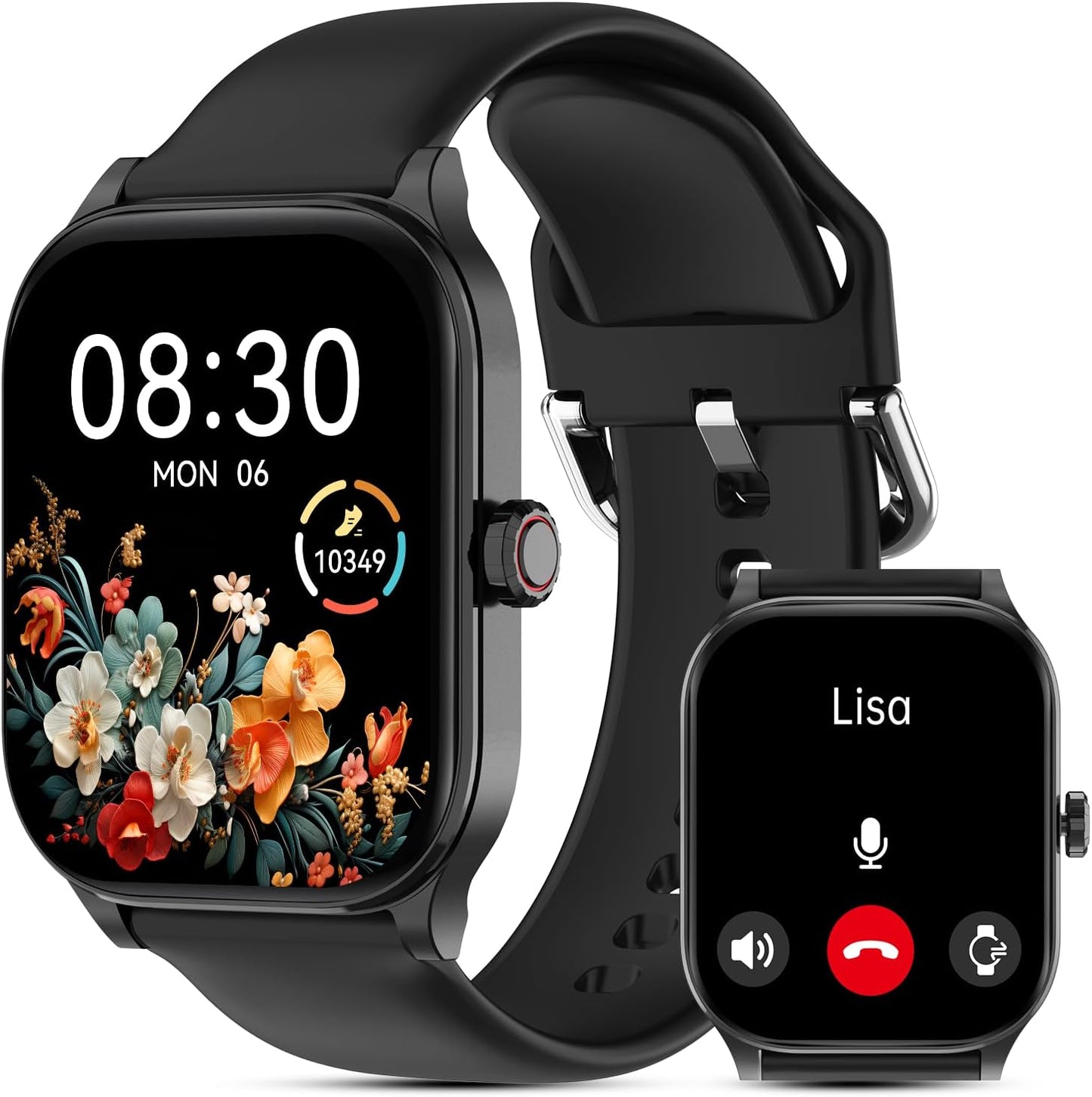 Answer/Make Calls Smartwatch, Heart Rate/Sleep Monitor, IP68, 100+ Sports Modes 