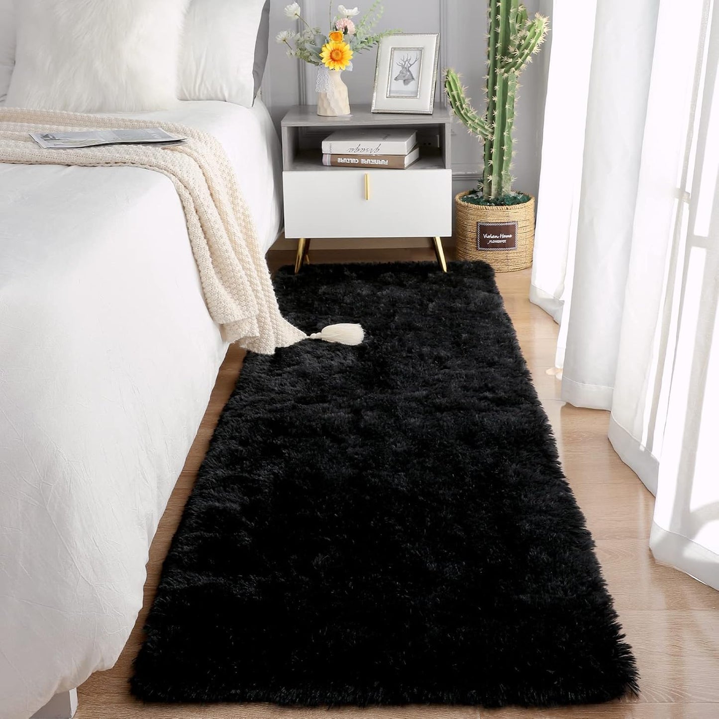 Chicrug Soft Runner Rug for Bedroom Living Room 2x8 Feet