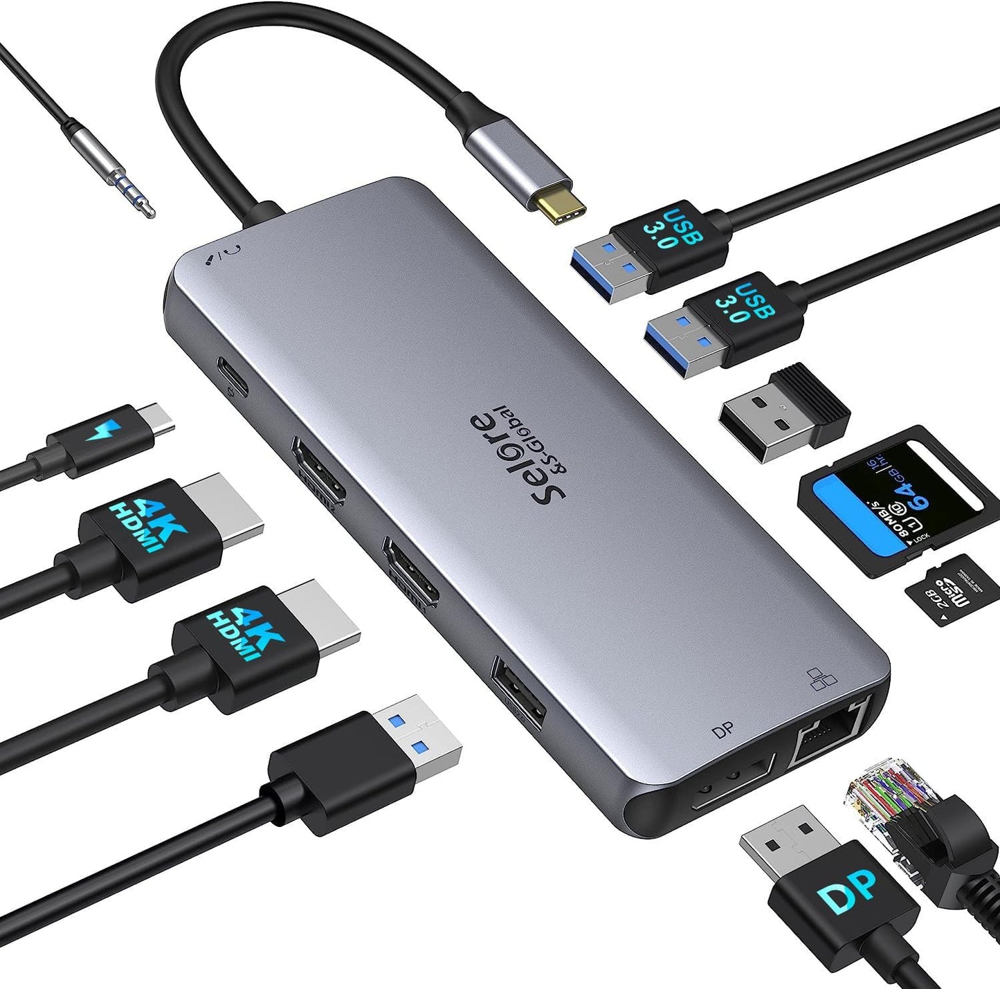 USB C Docking Station Dual Monitor for Enhanced Productivity