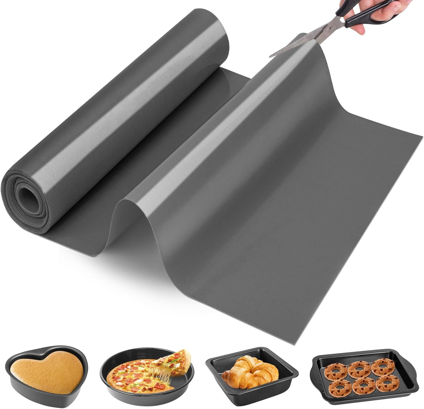 Silicone Baking Mat Roll by Goldeer - Non Stick & Heat Resistant