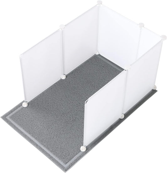 MEEXPAWS XL Cat Litter Box Enclosure: Splash Guard, Easy Clean