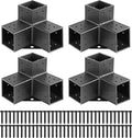 Pergola Brackets Kit 4x4 3-Way Right Angle Corner Brackets - Sturdy