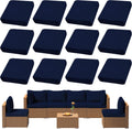 12Pcs Waterproof Outdoor Cushion Covers for Patio Furniture