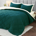 MUXHOMO King Comforter Set Reversible Bed in a Bag - All Season