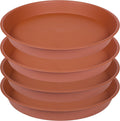 4 Pack 19 in Plant Saucer - Deep Heavy Duty Terracotta Trays