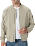 TBMPOY Men's Lightweight Bomber Jackets for Casual Summer Wear