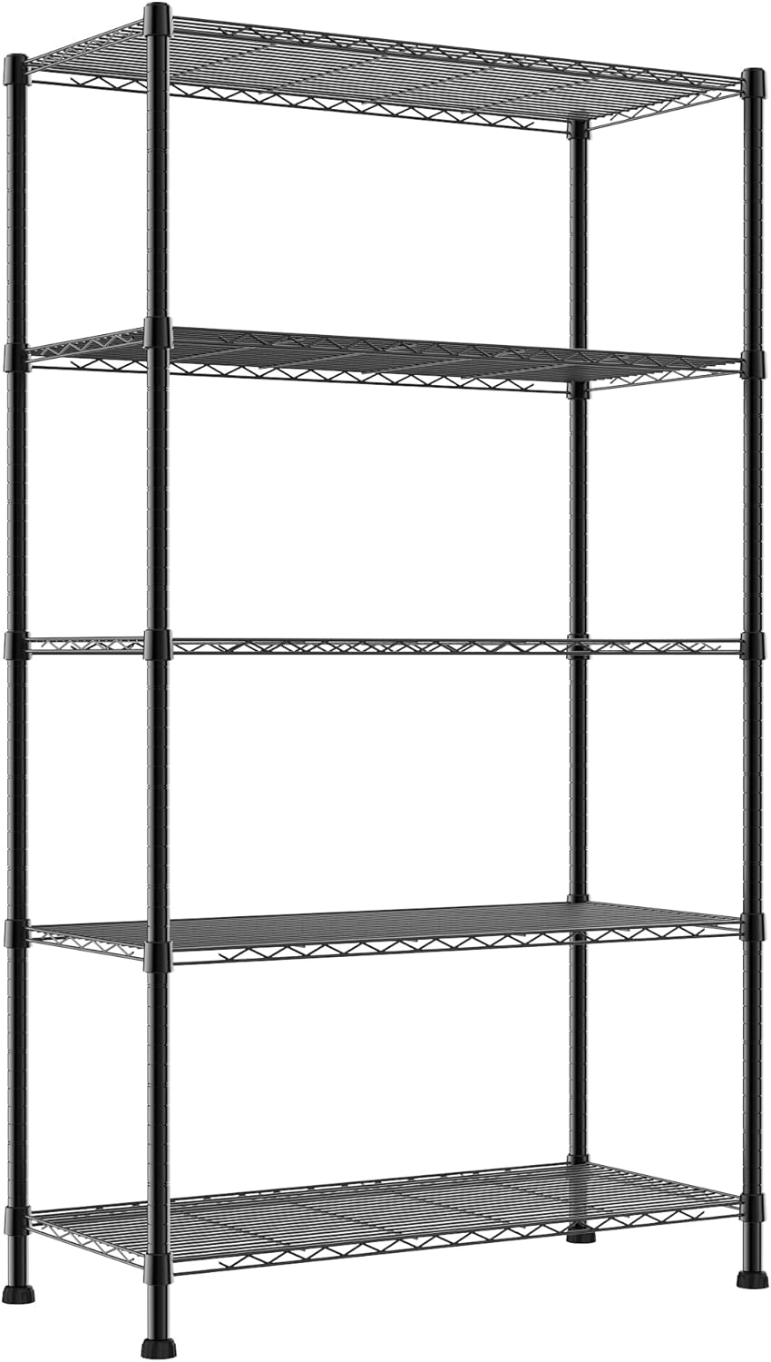REGILLER 5-Wire Shelving Metal Storage Rack for Every Space