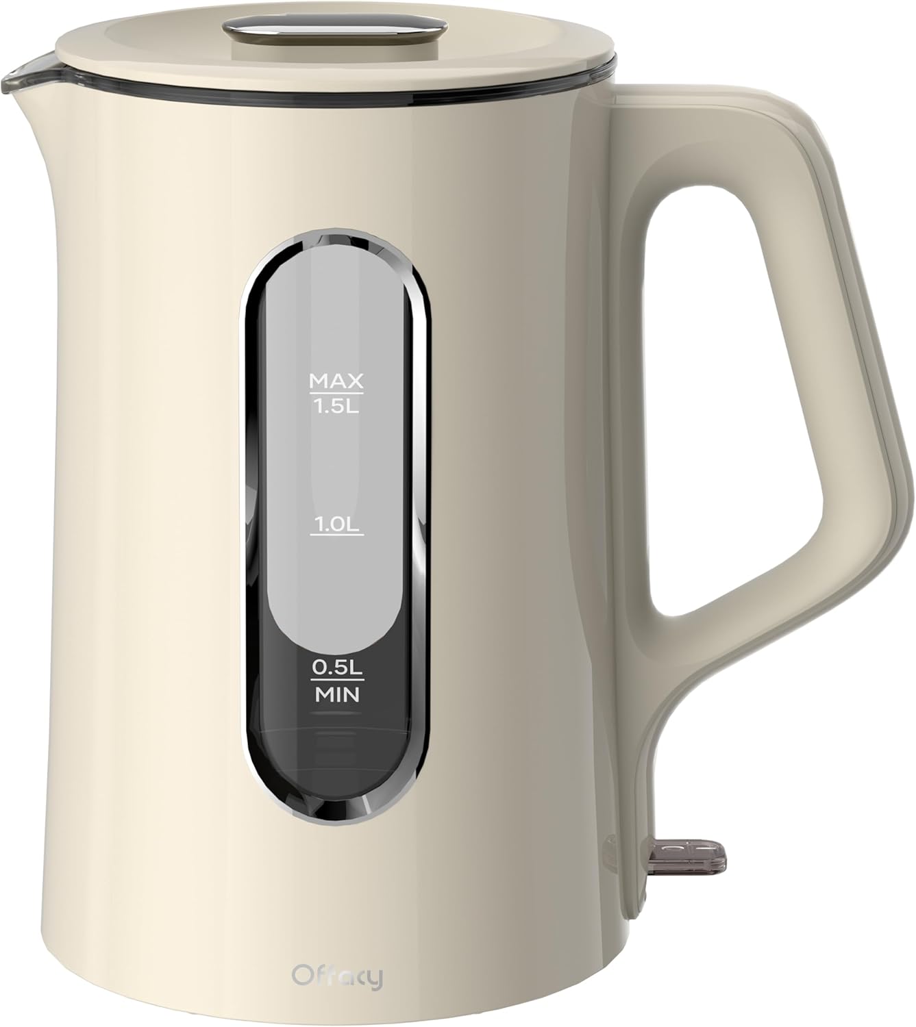 Offacy Double Wall Glass Electric Kettle 1.5L - Boil & Pour with Ease!
