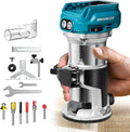 Cordless Compact Router Compatible with Ma-kita Battery - Portable